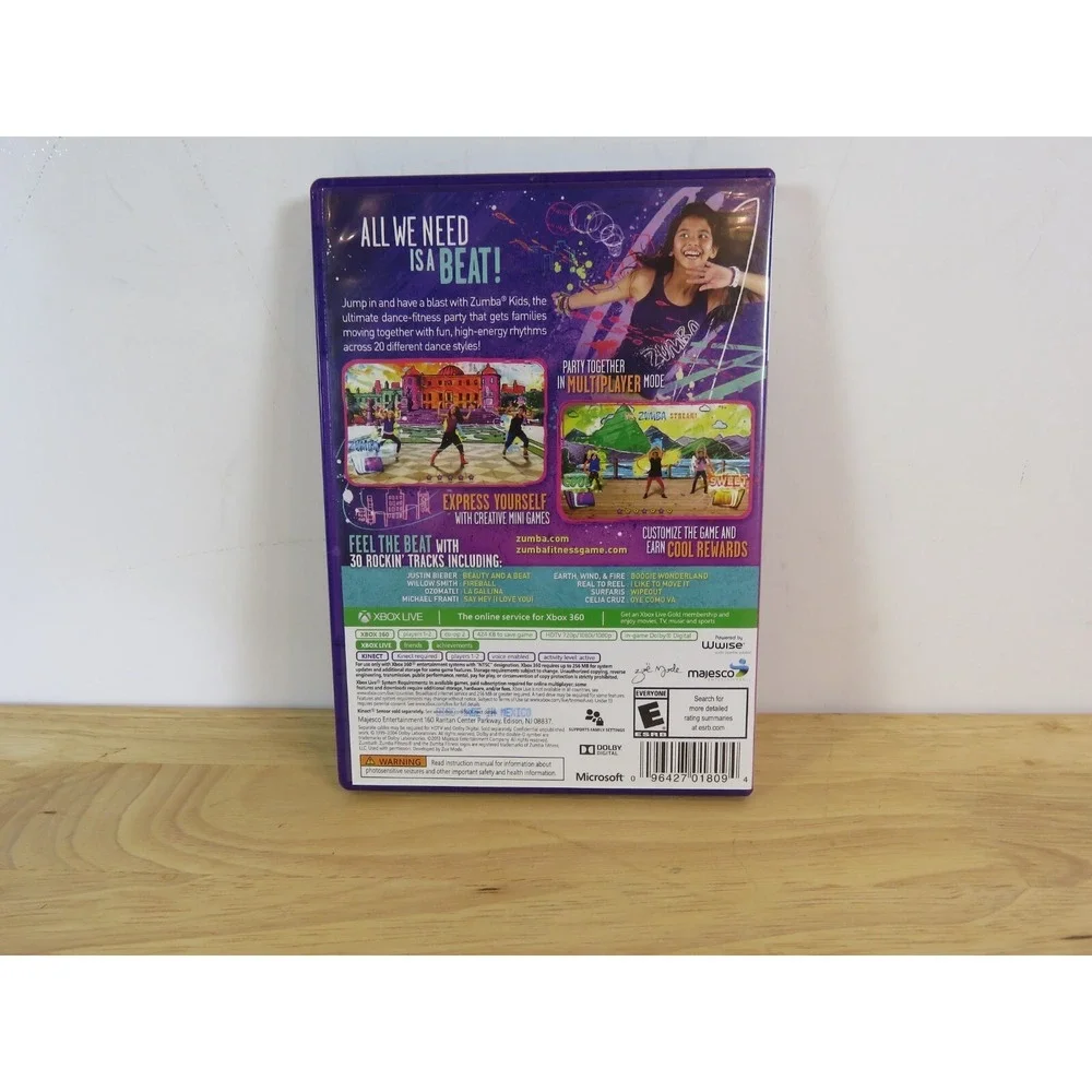 Zumba Kids Game (Xbox 360) Kinect CIB Tested w/ Manual